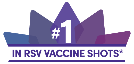 AREXVY is #1 in RSV vaccine shots* *Retail claims of doses given to adults 60+ July 2023-September 2024; retail making up majority of RSV market